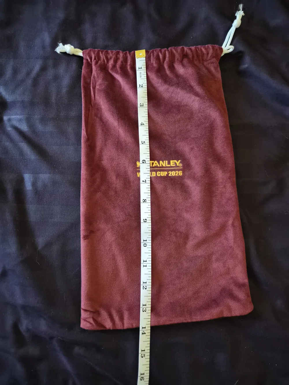 Stanley Maroon Drawstring Pouch - USA World Cup 2026
